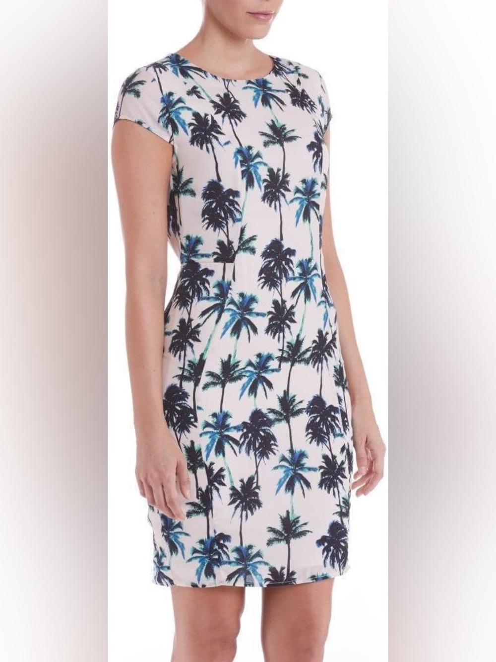 NWT Sugarhill Palm Tree Sheath Summer Dress